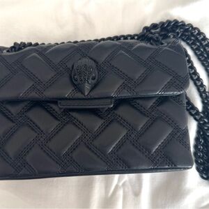 Kurt Geiger Black Quilted Chain Bag